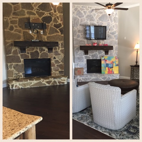 fireplace remodel